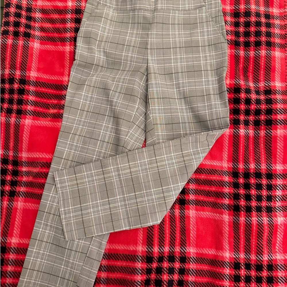 Gray Plaid Pants